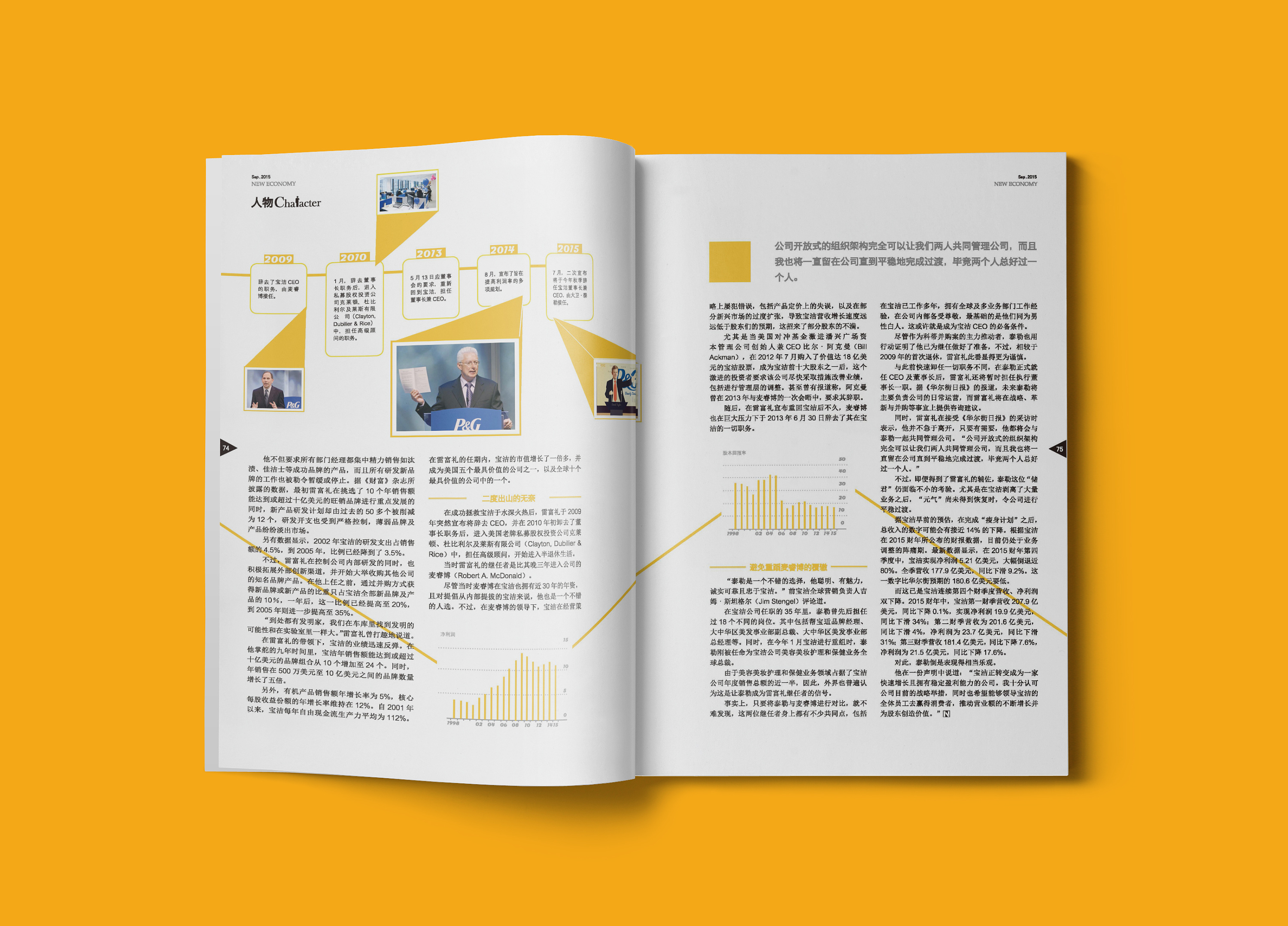 财经杂志版面设计 信息与美学的平衡艺术